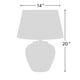 thumbnail image 2 of Lámpara de Mesa Nourison Home 20 con Base de Cerámica Negra para Dormitorio, 2 of 7