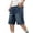 Blue, variant on Men's Mid-Rise Baggy Denim Shorts Y2K Vintage Loose Fit Hip Hop Streetwear Jean Shorts for Summer