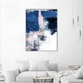 thumbnail image 3 of Giant Art Canvas  30x40 Internal Blues Framed in Multi-Color, 3 of 3