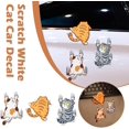 thumbnail image 5 of 3 divertidos adhesivos para coche de gato gateando, bonitos adhesivos para arañazos de gatos, adhesivos de vinilo, parachoques de coche, decoraciones para puertas y ventanas de camiones., 5 of 5