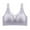 Purple, variant on ZZwxWA Women's Full Coverage Gathering Bras Lightweight Thin Padded Comfortable Breathable Underwear No Wire Seamless Bra