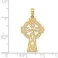 thumbnail image 2 of Pendentif Croix Celtique Poli en Or Jaune 14K, 2 of 2