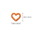 thumbnail image 2 of 20pcs Bricolage Coeur Forme Porte-Clés Clips Alliage Porte-Clés Clips Ressort Snap Hooks, 2 of 8