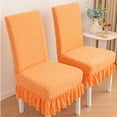thumbnail image 5 of AIGIA Dining Chair Covers Stretch Parsons Chair Slipcover with Skirt Chair Covers for Dining Room Restaurant Banquet (1 Pack), 5 of 9