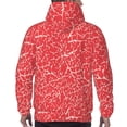 thumbnail image 7 of Picia Beef2 Pattern Casual Men's Hoodie - Lightweight Hooded Sweatshirt with Kangaroo Pocket, Comfortable Pullover for Everyday, Travel-X-Large, 7 of 7