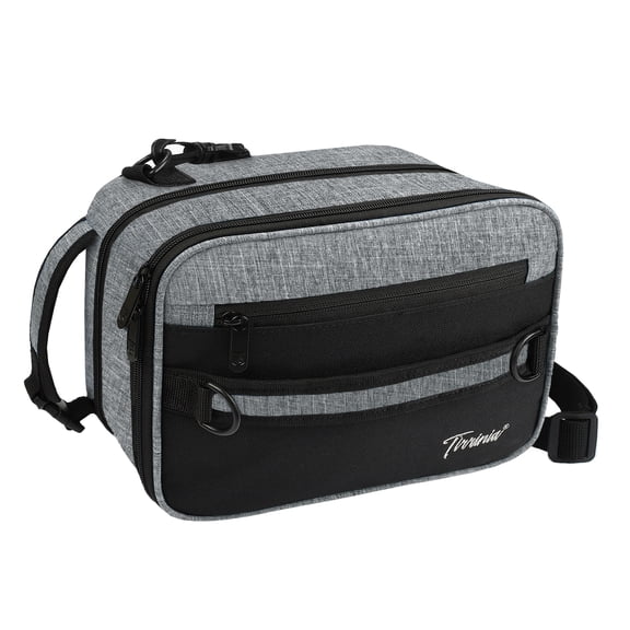Tirrinia Solid Print Work Office Travel Picnic with Adjustable Shoulder Thermal Polyester Lunch Bag