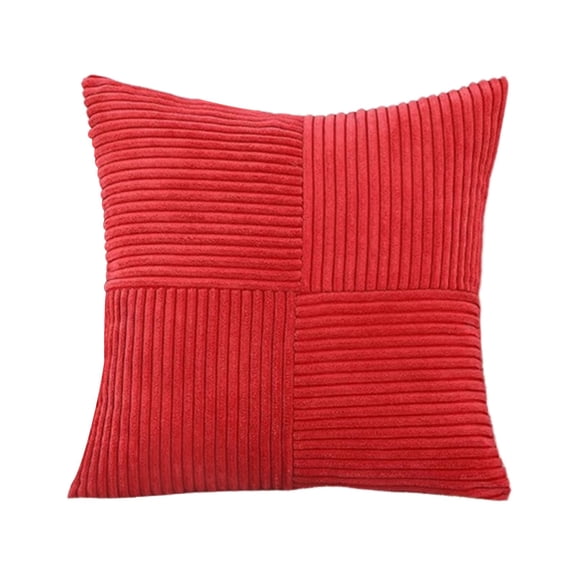 18x18 Inch Corduroy Throw Pillow Covers Decorative Cushion Cases Soft Textured Farmhouse Boho Pillow Shams for Sofa Couch Living Room Bedroom Home Decor Modern Nordic Style