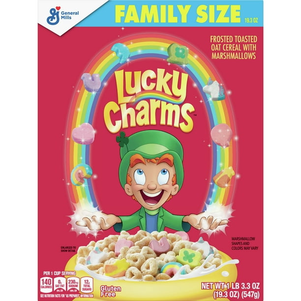 Lucky Charms, Gluten Free Marshmallow Cereal, 19.3 oz