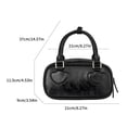 thumbnail image 3 of Stylish Patchwork Handbag Chic PU Shoulder Bag Fashionable & Functional Handbag with Ample Storage for Fashion Lovers, 3 of 9