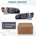 thumbnail image 5 of Black Housing JDM Headlights w/ Corner Signal Lamps For 2001 2002 Toyota Corolla, 5 of 7