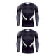 thumbnail image 4 of Minnieouse Camiseta de compresión para hombre, mallas de Fitness de manga larga de secado rápido, ropa interior de capa Base de camuflaje Negro 2Conjunto, 4 of 6