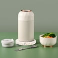 thumbnail image 3 of Washranp Vacuum Insulated Food Jar,Portable Stainless Steel Leak Proof Cold Hot Food Container with Folding Spoon Bowl Lid, 3 of 7