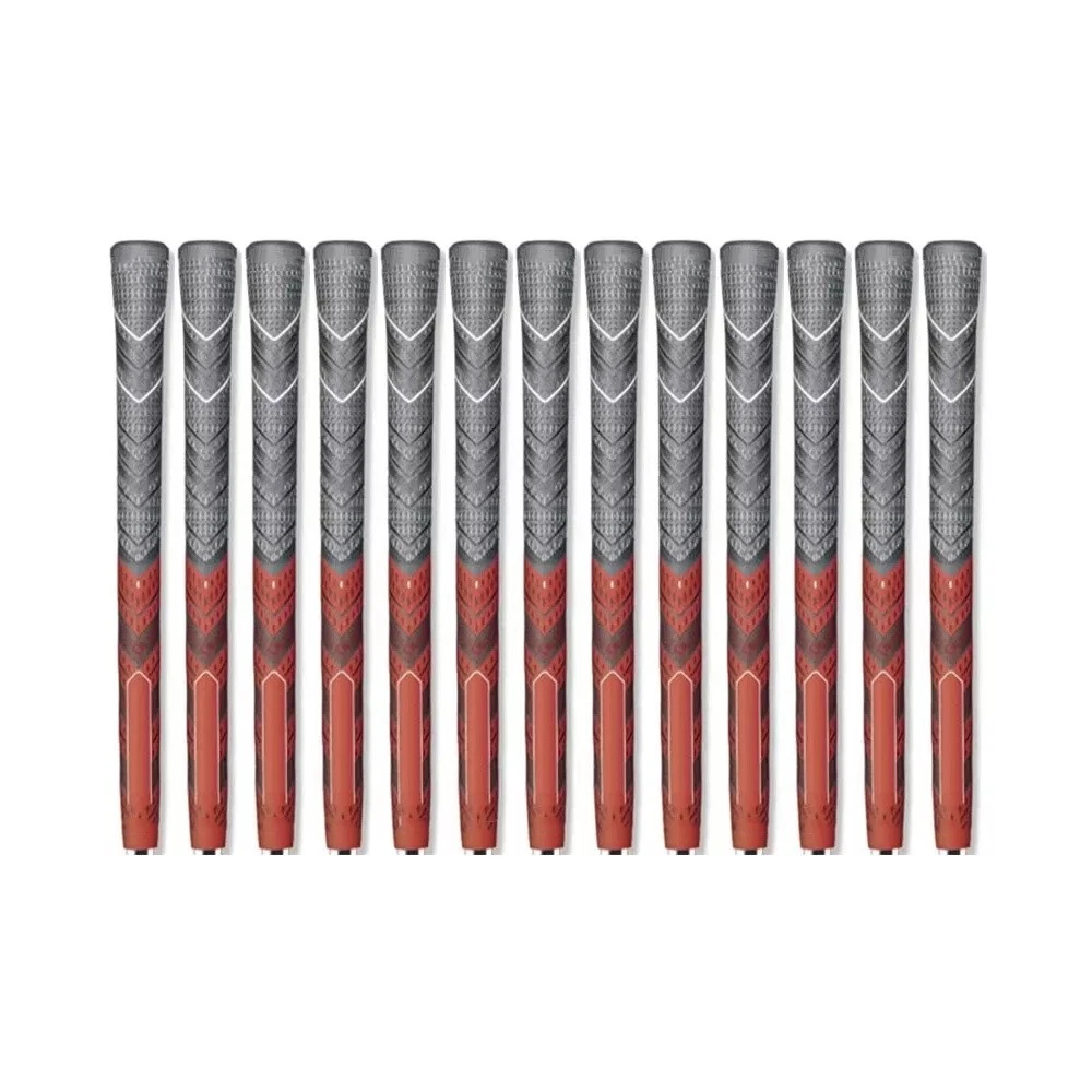 13 Pcs Golf Grip MCC Golf Club Grip Non-Slip Rubber Midsize 60R red
