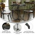 thumbnail image 2 of Flash Furniture Lars 30'' Round Wooden Cocktail Table with 30'' and 42'' Columns Black (XA30COTABK), 2 of 2