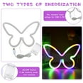 thumbnail image 4 of Binwennn Schmetterling LED Neonlicht USB/Batterie Portable Stage Lights Multicolour, 4 of 8