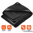 thumbnail image 7 of Protarp 22 Mil Extreme Heavy Duty Tarp Camping Tarpaulin Waterproof Cover, Brown/Black 20′ X 30′Ft, 7 of 7