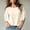 White, variant on IUYRTFE Women's Crew Neck Batwing Sleeve Top Loose Fit Casual Summer Blouse