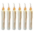thumbnail image 2 of LED Candles under $5! Yannianjz 6-Pack Flameless LED Taper Candles, Battery Operated Fake Candles with Flickering Flame, Realistic Decorative Lights for Wedding, Christmas & Romantic Dinner, 2 of 8