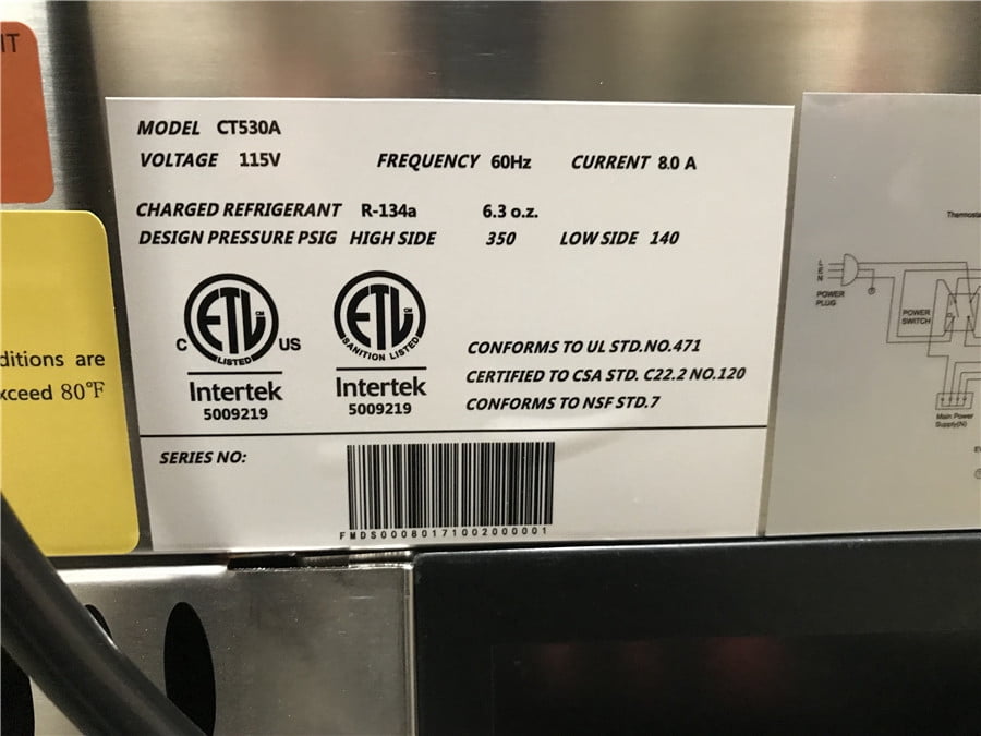 36 ins Stainless Steel Bakery Display Cooler Case Counter top Desktop Commercial refrigerator Pastry Deli  Base Curved Glass Restaurant Merchandising Cake Cooler Glass Case NSF -CT530A-1