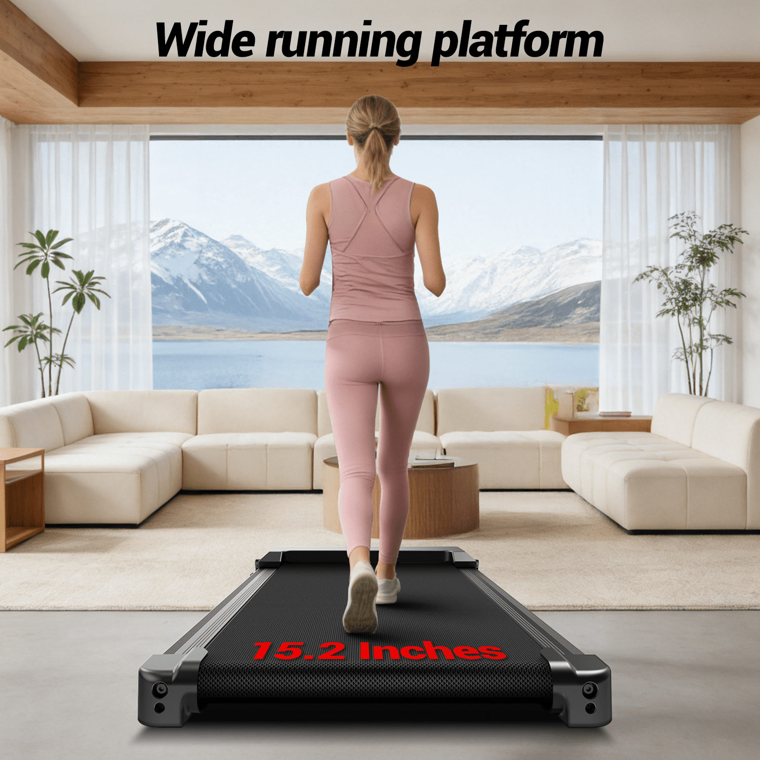 BOGYKIK Foldable Electric Treadmill with 15% Incline & Speed 0.6–7.5 MPH, 400 lbs Capacity 3.0HP Quiet Walking Pad with LED Screen, 7-Layer Shock-Absorbing Running Belt for Home Gym