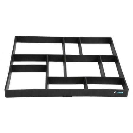 Laying Brick Patio Pavers DIY Pathmate Stone Road Mold Manually Paving Cement Brick Lawn Path Paver Garden Walk Maker ()