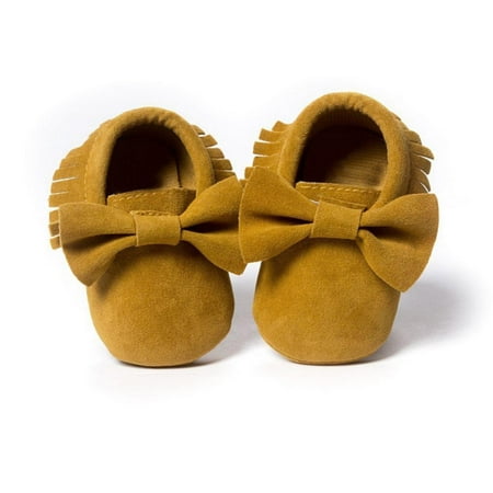 

Clearance Sale Spring Autumn Baby Girls Cotton Shoes PU Suede Leather Moccasins Soft Moccs Shoes Bebe Fringe Soft Soled Non-slip First Walkers