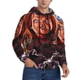 thumbnail image 2 of Saiise Chucky Ax Men's Graphic Print Long Sleeve Drawstring Hoodie Pullover Sweatshirt-XX-Large, 2 of 6