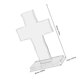 thumbnail image 2 of BESTYASH Cruz Acrílica Transparente Con Base Para De Iglesia Y Eventos Religiosos, 2 of 8