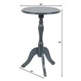 thumbnail image 5 of Decor Therapy Simplify Round Pedestal Accent Table, 24" x 15" x 15" - Antique Navy, 5 of 5