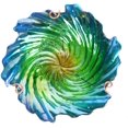 thumbnail image 2 of Glass Bird Bath Outdoor Birdbaths Garden Birdfeeder with Metal Stake Green(Height:26ih), 2 of 7