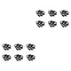 thumbnail image 4 of Bewildely Servilletas de San Valentín Soportes de diseño de hojas plateadas Servilleteros Círculo para diario Suministros para fiestas Comedor Type2 NO2 Bewildely CBP366453, 4 of 5