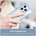 thumbnail image 5 of Allytech for iPhone 15 Pro Case, Clear Back Cover Hard Shell Rugged Hybrid Shockproof Cell Phone Case for Apple iPhone 15 Pro, Blue, 5 of 8