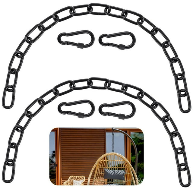 2 cadenas para sillas colgantes, kits para colgar de alta resistencia, cadena para sillas colgantes ajustables, para patio de juegos interior y exterior, silla colgante, hamaca, sacos de boxeo
