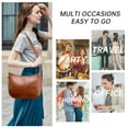 thumbnail image 6 of HuaAngel Shoulder Bag Fashion Retro Large Capacity Tote Bag for Women with Two Shoulder Strap, 6 of 6