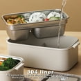 thumbnail image 4 of Qiopertar Clearance Free Shipping Multi-layer Bento Box Plastic Lunch Box Portable For Office Workers Can Be Heated In The Microwave 304 Stainless Steel Student Lunch Box, 4 of 6