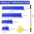 thumbnail image 3 of VAHIGCY Drywall Skimming Blade Set, Stainless Steel 9",15" ,23" & 31" Skimming Blades with 50" Extension Handle Pole, Professional Drywall Skimming Tools for Smoothing Wall and Ceiling, 3 of 9