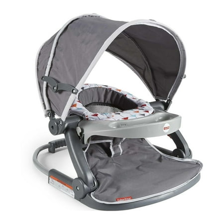 Fisher-Price Foldable Baby Travel Chair On The Go Sit Me Up Floor Seat