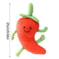 thumbnail image 2 of Plush Toys Collection, Play for Student Kitchen, Cartoon Vegetable Plush, Kids' Plush Toys Pillows, 10 Inch Soft Fleece Red Chili Stuffed Doll, Kawaii Smiling Design for Playtime, 2 of 3