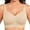 Khaki, variant on Ahabrexf Sports Bras for Women,Jelly Push Up No Underwire Comfy Soft Yoga Bralette