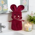 thumbnail image 4 of Happy Bunny Embroidered Towel Wedding Favors Kitchen Dishwashing Towels Soft Touch High Durability Table Decoration Gift for Wedding Celebration Year Gifts, 4 of 6