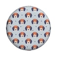 thumbnail image 3 of Rv Spare Tire Cover 15 inch - Cute Dog Puppy star Tire Covers for Trailers, Adjustable Camper Spare Tire Cover, 3 of 7