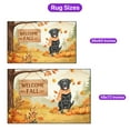 thumbnail image 5 of Welcome Fall Labrador Retriever Cozy Autumn Field Pumpkins Golden Leaves Indoor Rug Lab Dog Lover Gifts Carpet Living Bed Room Sofa Home Decor - 12013, 5 of 5