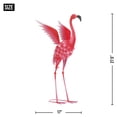 thumbnail image 4 of Zingz & Thingz Flying Flamingo Outdoor Garden Statue - 27.5" - Pink and Red, 4 of 4