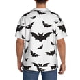 thumbnail image 7 of PAYOHTO Vampire Bat Mens Hawaiian Casual Short-sleeved Shirt Tropical Summer Beach Button Down Shirts, 7 of 7