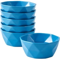 Bake And Serve 6-Pack Geometric Matte 13 oz Oven Safe Ceramic Cereal Dessert Bowls