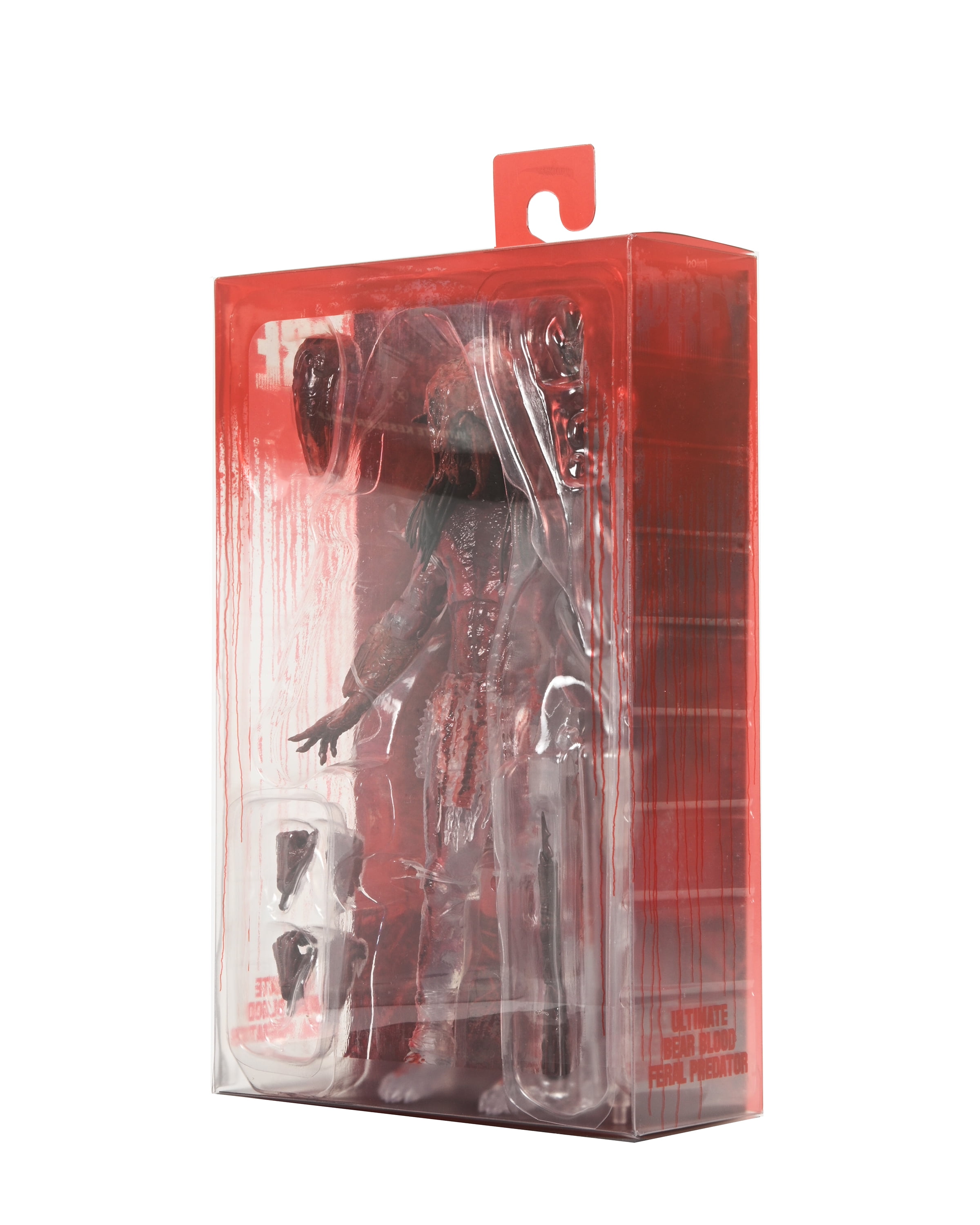 NECA Prey: Feral "Bear Blood" Predator Ultimate Action Figure with Magnetic Backpack and Interchangeable Parts (7")