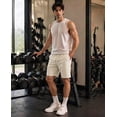 thumbnail image 3 of Men's & Big Men's Stretch Shorts with Active Waistband,9" Inseam,4 Pockets，Sizes 30-40, 3 of 7