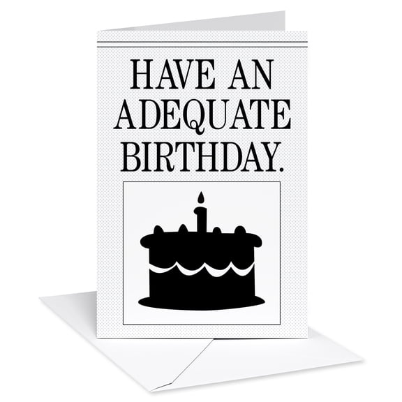 American Greetings Funny Birthday Card (Adequate Birthday)