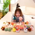 thumbnail image 4 of Matsuzay Muñeco de peluche, almohada de pudín, cojín de algodón PP, accesorios para el hogar, múltiples patrones, cómodos cojines para Kits de decoración para fiestas Tipo 9, 4 of 6