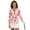 Pink Bear Strawberry, variant on HUIACONG Athletic Polo Shirts for Golf Outdoor Sports, Polyester Spandex Blend Quick Dry Fashionable Women's 3/4 Sleeve Golf Top, Vintage Mandala Floral